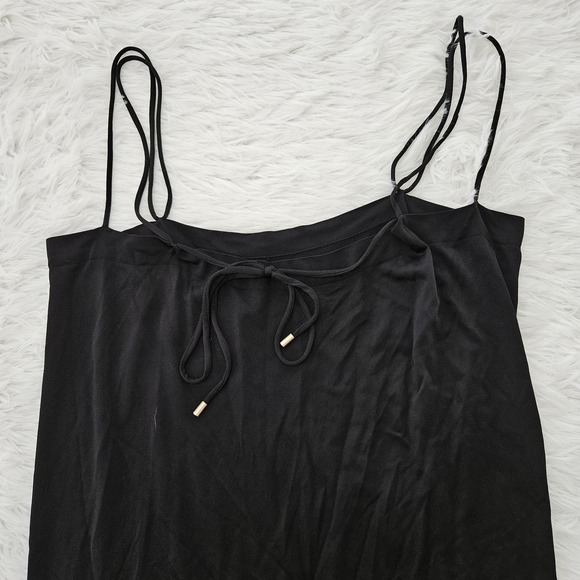 Wolford Women's Black Shiny Viscose Square Neck Strappy Maxi Tube Dress. Size S - Picture 5 of 8